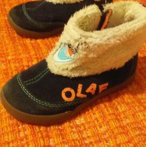 OLAF suede "Frozen" unisex toddler booties, 8c